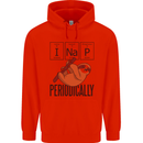 I Nap Funny Periodic Table Sloth Geek Sleep Childrens Kids Hoodie Bright Red