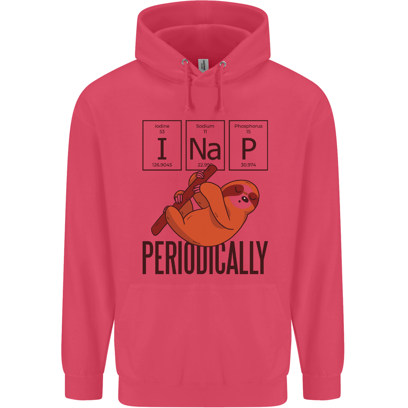 I Nap Funny Periodic Table Sloth Geek Sleep Childrens Kids Hoodie Heliconia