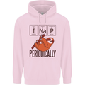 I Nap Funny Periodic Table Sloth Geek Sleep Childrens Kids Hoodie Light Pink