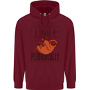 I Nap Funny Periodic Table Sloth Geek Sleep Childrens Kids Hoodie Maroon