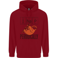 I Nap Funny Periodic Table Sloth Geek Sleep Childrens Kids Hoodie Red