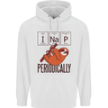 I Nap Funny Periodic Table Sloth Geek Sleep Childrens Kids Hoodie White