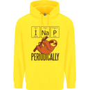 I Nap Funny Periodic Table Sloth Geek Sleep Childrens Kids Hoodie Yellow