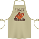I Nap Funny Periodic Table Sloth Geek Sleep Cotton Apron 100% Organic Khaki