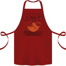 I Nap Funny Periodic Table Sloth Geek Sleep Cotton Apron 100% Organic Maroon