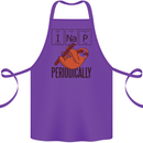 I Nap Funny Periodic Table Sloth Geek Sleep Cotton Apron 100% Organic Purple