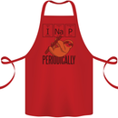 I Nap Funny Periodic Table Sloth Geek Sleep Cotton Apron 100% Organic Red