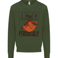 I Nap Funny Periodic Table Sloth Geek Sleep Kids Sweatshirt Jumper Forest Green