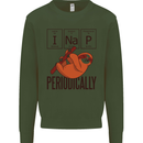 I Nap Funny Periodic Table Sloth Geek Sleep Kids Sweatshirt Jumper Forest Green