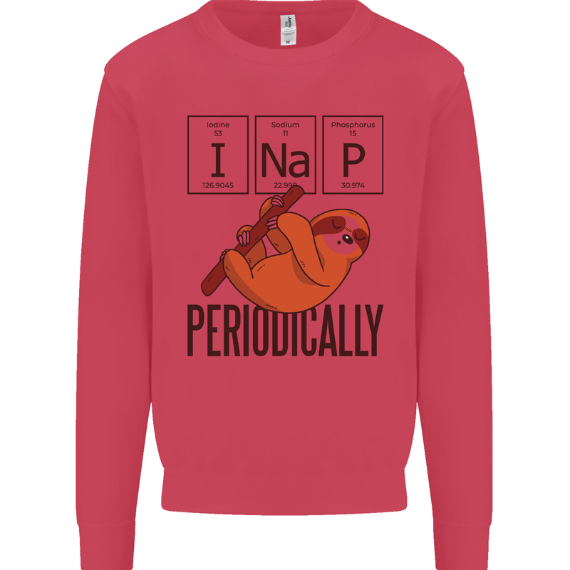 I Nap Funny Periodic Table Sloth Geek Sleep Kids Sweatshirt Jumper Heliconia