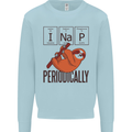 I Nap Funny Periodic Table Sloth Geek Sleep Kids Sweatshirt Jumper Light Blue
