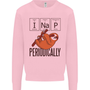 I Nap Funny Periodic Table Sloth Geek Sleep Kids Sweatshirt Jumper Light Pink