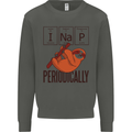 I Nap Funny Periodic Table Sloth Geek Sleep Kids Sweatshirt Jumper Storm Grey