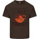 I Nap Funny Periodic Table Sloth Geek Sleep Kids T-Shirt Childrens Chocolate