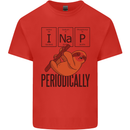 I Nap Funny Periodic Table Sloth Geek Sleep Kids T-Shirt Childrens Red