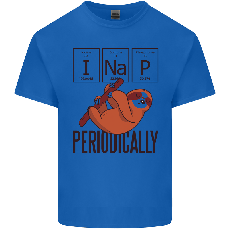 I Nap Funny Periodic Table Sloth Geek Sleep Kids T-Shirt Childrens Royal Blue