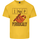 I Nap Funny Periodic Table Sloth Geek Sleep Kids T-Shirt Childrens Yellow