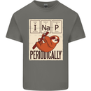 I Nap Funny Periodic Table Sloth Geek Sleep Mens Cotton T-Shirt Tee Top Charcoal