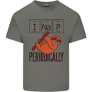 I Nap Funny Periodic Table Sloth Geek Sleep Mens Cotton T-Shirt Tee Top Charcoal
