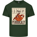 I Nap Funny Periodic Table Sloth Geek Sleep Mens Cotton T-Shirt Tee Top Forest Green