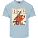I Nap Funny Periodic Table Sloth Geek Sleep Mens Cotton T-Shirt Tee Top Light Blue