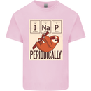 I Nap Funny Periodic Table Sloth Geek Sleep Mens Cotton T-Shirt Tee Top Light Pink