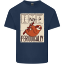I Nap Funny Periodic Table Sloth Geek Sleep Mens Cotton T-Shirt Tee Top Navy Blue