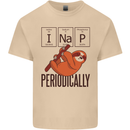 I Nap Funny Periodic Table Sloth Geek Sleep Mens Cotton T-Shirt Tee Top Sand