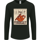 I Nap Funny Periodic Table Sloth Geek Sleep Mens Long Sleeve T-Shirt Black