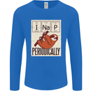 I Nap Funny Periodic Table Sloth Geek Sleep Mens Long Sleeve T-Shirt Royal Blue