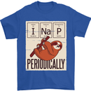 I Nap Funny Periodic Table Sloth Geek Sleep Mens T-Shirt Cotton Gildan Royal Blue