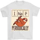 I Nap Funny Periodic Table Sloth Geek Sleep Mens T-Shirt Cotton Gildan White
