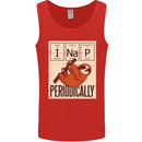 I Nap Funny Periodic Table Sloth Geek Sleep Mens Vest Tank Top Red