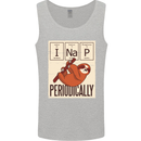I Nap Funny Periodic Table Sloth Geek Sleep Mens Vest Tank Top Sports Grey