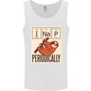 I Nap Funny Periodic Table Sloth Geek Sleep Mens Vest Tank Top White