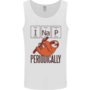 I Nap Funny Periodic Table Sloth Geek Sleep Mens Vest Tank Top White