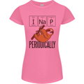 I Nap Funny Periodic Table Sloth Geek Sleep Womens Petite Cut T-Shirt Azalea
