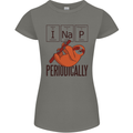 I Nap Funny Periodic Table Sloth Geek Sleep Womens Petite Cut T-Shirt Charcoal