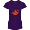 I Nap Funny Periodic Table Sloth Geek Sleep Womens Petite Cut T-Shirt Purple