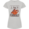 I Nap Funny Periodic Table Sloth Geek Sleep Womens Petite Cut T-Shirt Sports Grey