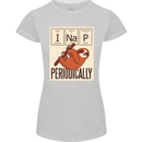 I Nap Funny Periodic Table Sloth Geek Sleep Womens Petite Cut T-Shirt Sports Grey