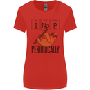 I Nap Funny Periodic Table Sloth Geek Sleep Womens Wider Cut T-Shirt Red