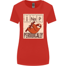I Nap Funny Periodic Table Sloth Geek Sleep Womens Wider Cut T-Shirt Red
