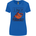 I Nap Funny Periodic Table Sloth Geek Sleep Womens Wider Cut T-Shirt Royal Blue