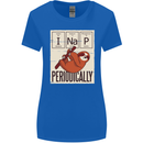 I Nap Funny Periodic Table Sloth Geek Sleep Womens Wider Cut T-Shirt Royal Blue