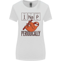 I Nap Funny Periodic Table Sloth Geek Sleep Womens Wider Cut T-Shirt White