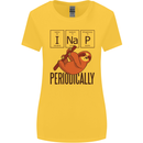 I Nap Funny Periodic Table Sloth Geek Sleep Womens Wider Cut T-Shirt Yellow