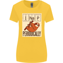 I Nap Funny Periodic Table Sloth Geek Sleep Womens Wider Cut T-Shirt Yellow