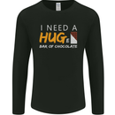 I Need a Huge Bar of Chocolate Mens Long Sleeve T-Shirt Black
