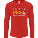 I Need a Huge Bar of Chocolate Mens Long Sleeve T-Shirt Red
